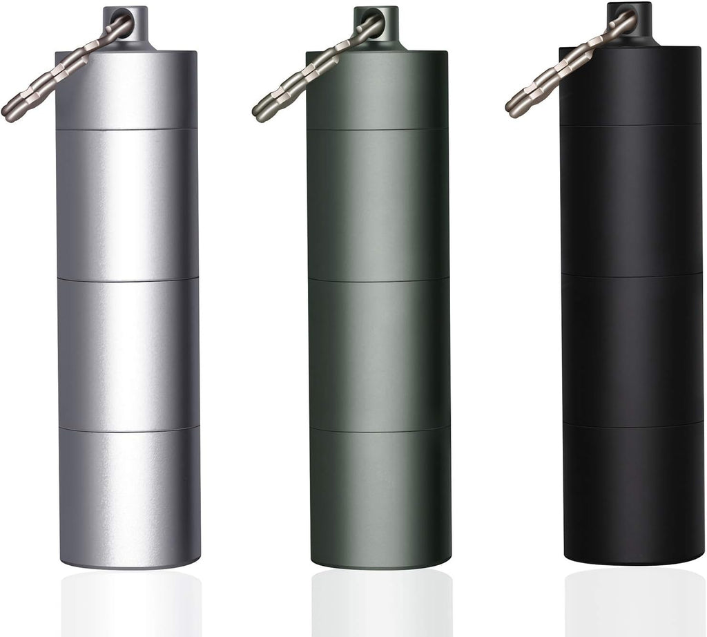Pillbox Alu 3-Teilig Wasserfest